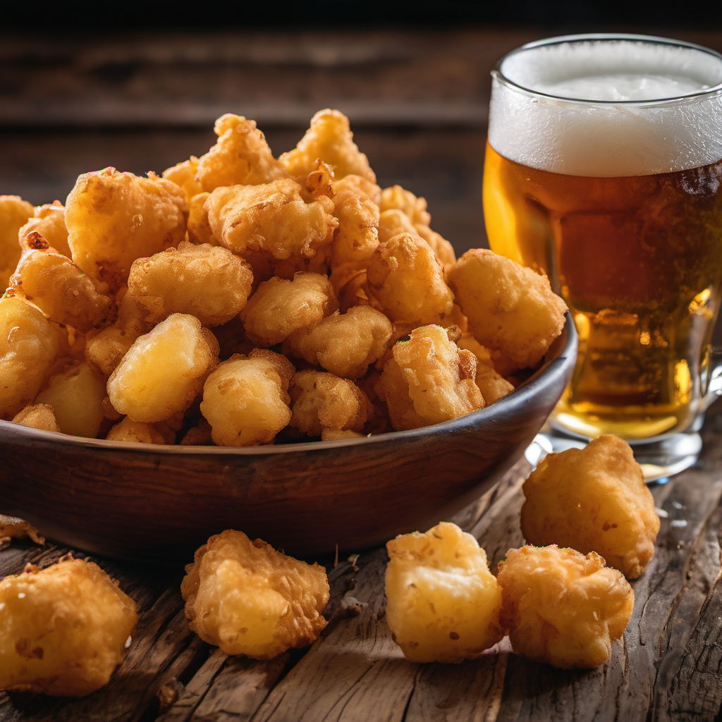 cheese curds and beer